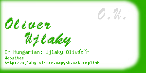 oliver ujlaky business card